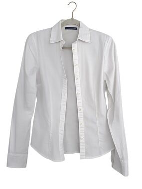 Brandy Melville White Millie Stripe Top